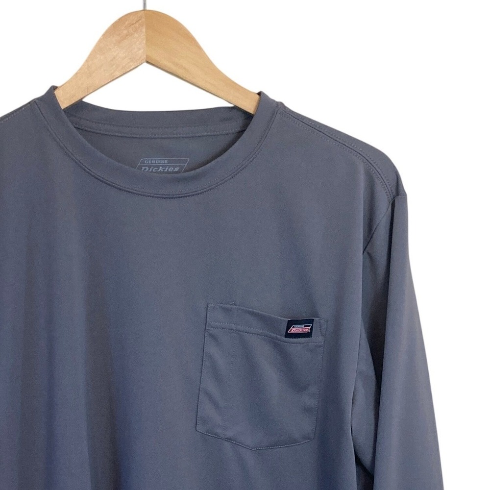Genuine Dickies Shirt Mens M Performance Work Pocket Tee Stretch Flex Workwear